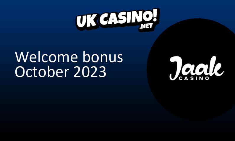 Latest Jaak Casino bonus for UK players October 2023, 100 bonus spins