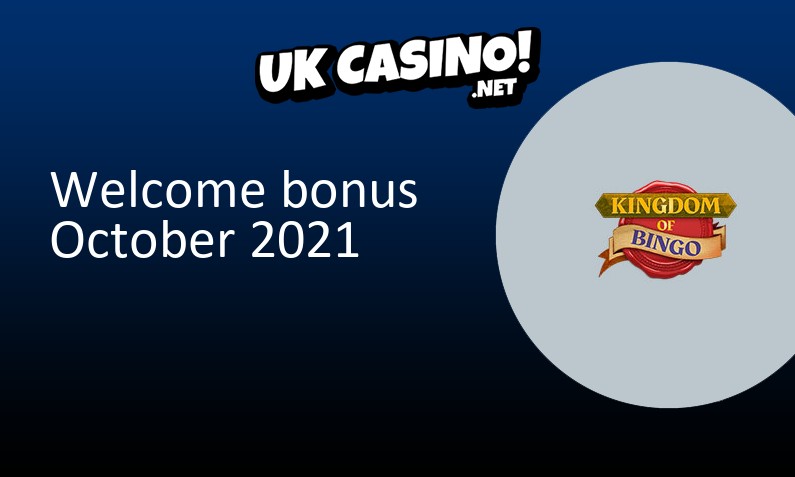 Latest Kingdom of Bingo bonus for UK players