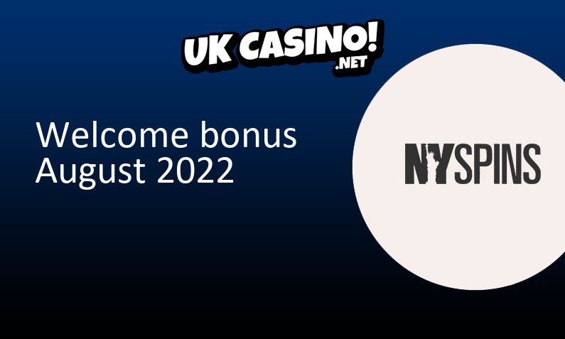 Latest NYSpins Casino bonus for UK players August 2022, 50 bonus spins
