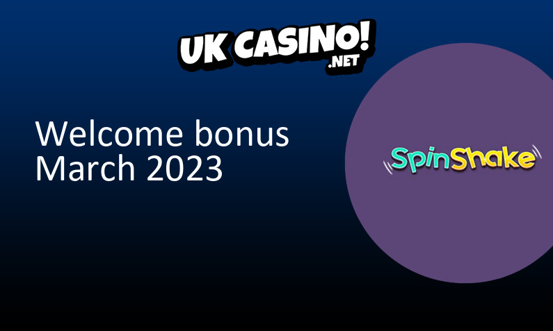 Latest SpinShake bonus for UK players, 25 bonus spins
