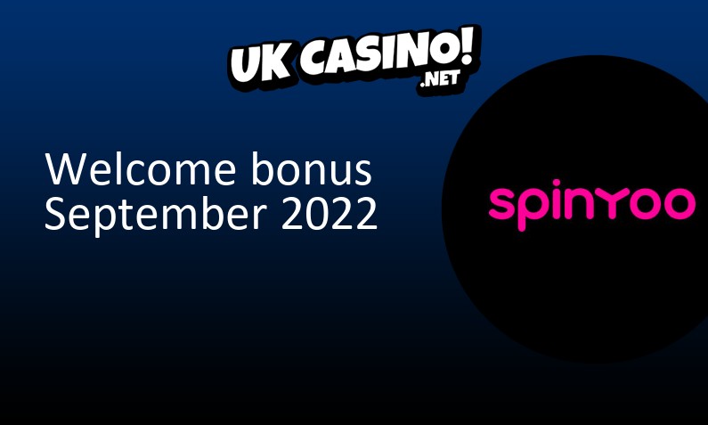 Latest SpinYoo bonus for UK players, 100 bonus spins