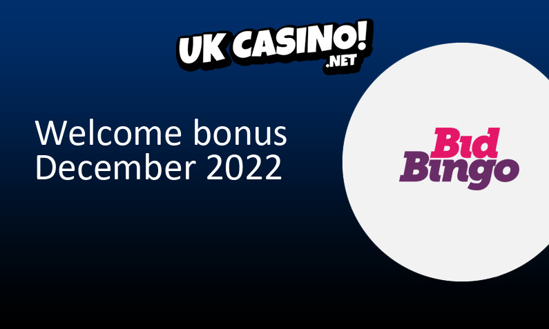 Latest UK bonus from Bid Bingo Casino December 2022, 150 bonus spins