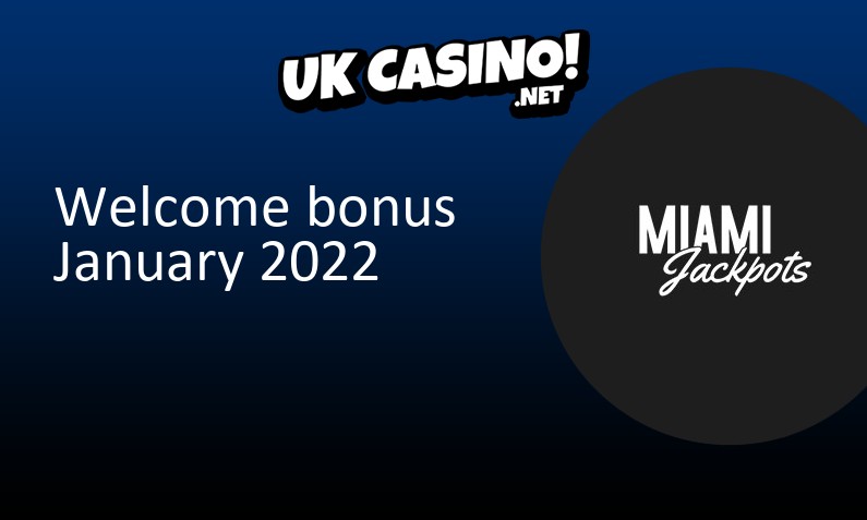 Latest UK bonus from Miami Jackpots January 2022, 50 bonus spins
