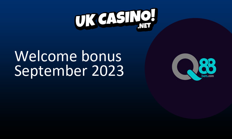 Latest UK bonus from Q88Bets September 2023, 20 bonus spins