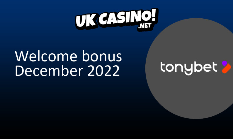 Latest UK bonus from Tony Bet Casino December 2022, 50 bonus spins